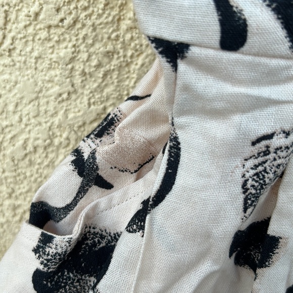 Women’s sleeveless cross back linen Romper dress NWT - Picture 5 of 14